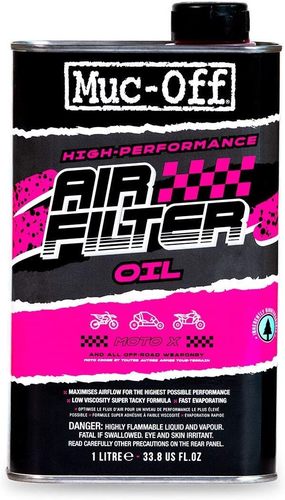 נוזל לשימון מסנן אוויר מאק אוף בנפח 1 ליטר – MUC-OFF AIR FILTER OIL