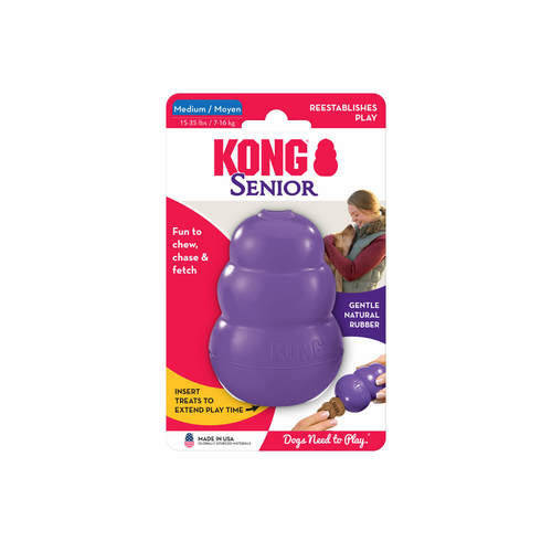 קונג צעצוע לעיסה לכלב מבוגר – גומי רך במיוחד | KONG Senior