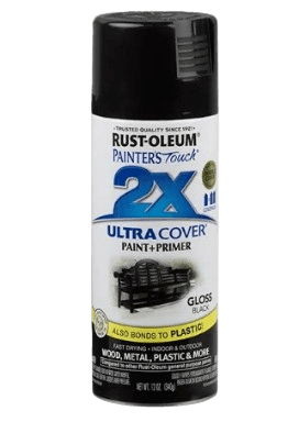ספריי צבע 2X עם יסוד Gloss Black - שחור מבריק