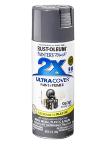 ספריי צבע 2X עם יסוד Gloss Dark Gray - אפור כהה מבריק