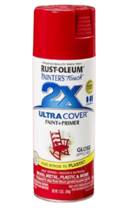 ספריי צבע 2X עם יסוד Gloss Apple Red - אדום מבריק