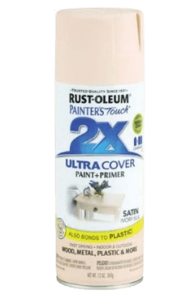 ספריי צבע 2X עם יסוד Gloss Ivory - שנהב מבריק
