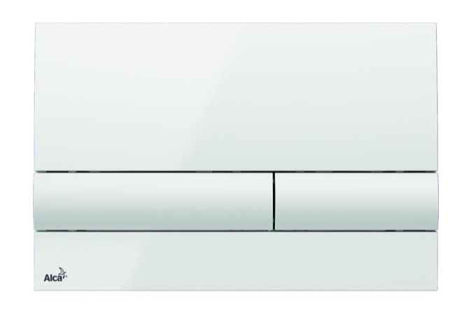 לחצן למיכל סמוי אלקה 710 לבן מבריק