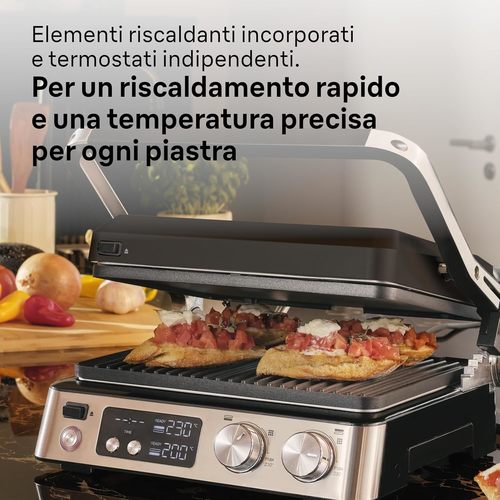 טוסטר/גריל לחיצה דיגיטלי Braun CG-7040 הספק 2000W | יבואן רשמי 