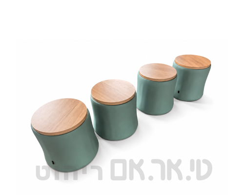 הדום מרופד עגול