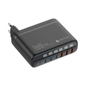 מטען קיר עוצמתי 140W עם 6 יציאות טעינה דגם MWC140W מבית Miracase