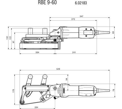 מלטשת סרט/צינורות 900W דגם RBE 9-60 Set