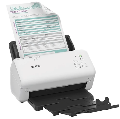 סורק שולחני מהיר לרשת Brother ADS‑4300N – סריקה דו-צדדית עם חיבור רשת מובנה