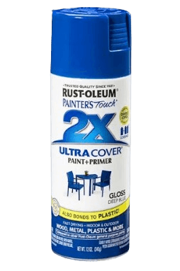 ספריי צבע 2X עם יסוד Gloss Deep Blue - כחול עמוק מבריק