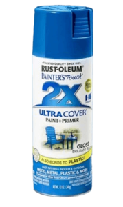 ספריי צבע 2X עם יסוד Gloss Brilliant Blue - כחול מבריק