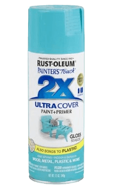 ספריי צבע 2X עם יסוד Gloss Seaside  - טורקיז מבריק
