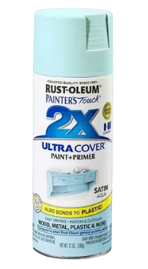 ספריי צבע 2X עם יסוד Satin Aqua  - אקווה משי