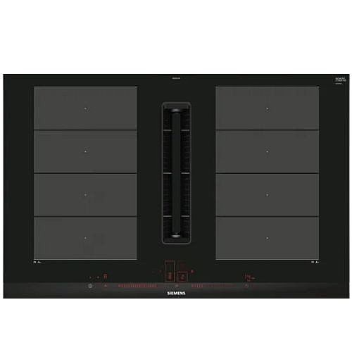 כיריים אינדוקציה עם קולט אדים 80 סמ מבית SIEMENS סימנס דגם EX875LX67E