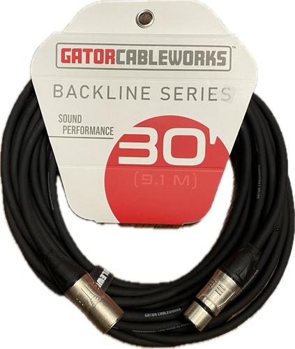 כבל 9 מ' GATOR GCWB-XLR-30 Backline Series 30 Foot XLR-XLR