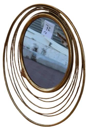 מראה עיגולים מסביב זהב 72 ס