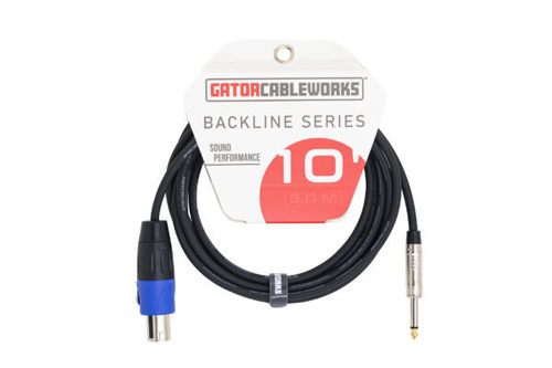 כבל לרמקול PL-ספיקון 3 מ' GATOR GCWB-SPK-10-1TL Backline Series 10 Foot