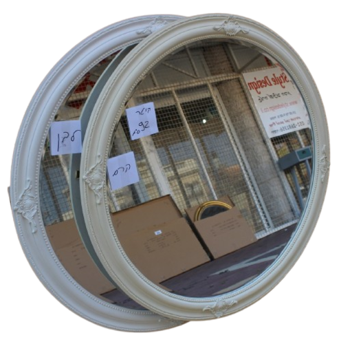 מראה מעוטרת  עגולה 92 ס