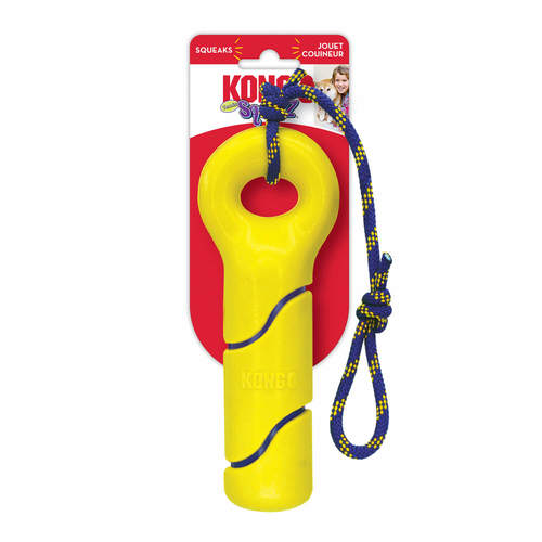 קונג כדור טניס עם חבל לכלב – סקוויז בוי | KONG Squeezz Tennis