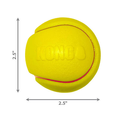 קונג זוג כדורי טניס מצפצפים לכלב | KONG Tennis Squeezz