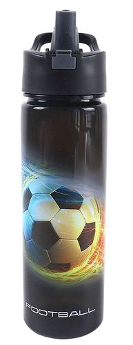 בקבוק שתייה שקוף מפלסטיק עמיד 600 מ