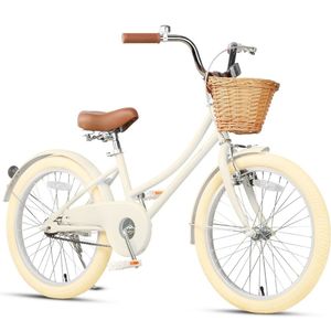 אופניים לילדים בעיצוב רטרו מושב מתכונן, פעמון וסלסילה במראה וינטג