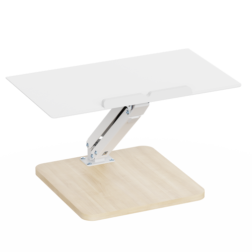 מעמד ארגונומי פנואמטי ללפטופ ועכבר עם הטיה דגם Lumi Brateck DWS36-02 מקט 890902-807-59