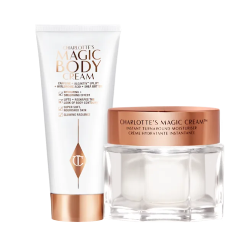 מארז קרם פנים וקרם גוף שרלוט CHARLOTTE’S MAGIC CREAM FACE & BODY DUO