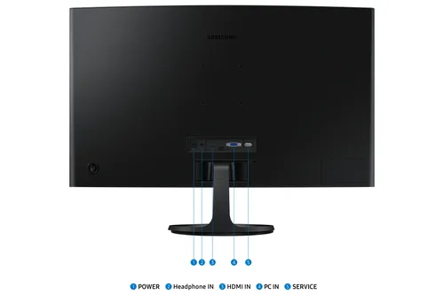 מסך קעור 27 אינטש סמסונג  CURVED Samsung Essential S3 S36GD FHD VA 100HZ S27D362GAM