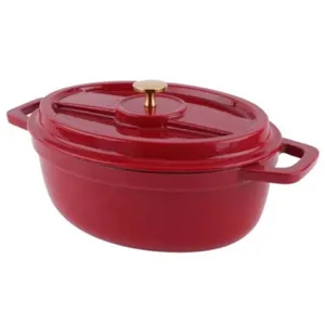 סיר קדרה אובלי 4 ליטר 28 ס"מ BURGUNDY סולתם