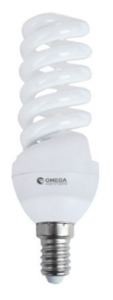נורת לד 15W -ספירל CFL - בסיס E14 הברגה