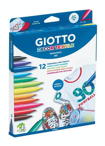 GIOTTO טוש טקסטיל סט 12