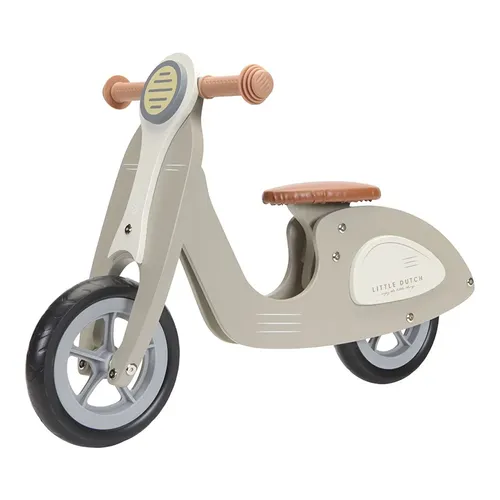 אופנוע איזון מעץ בצבע זית של Little Dutch