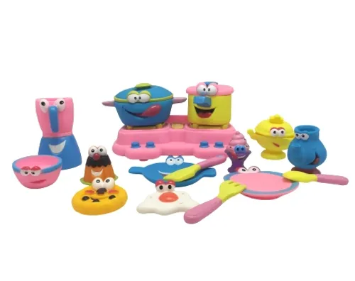 סט כלי אוכל רך דמויות - 35 חלקים