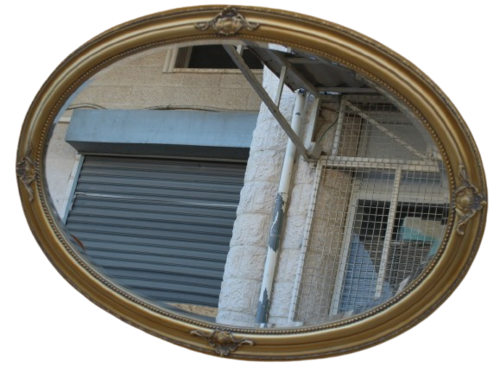 מראה מעוטרת אובלית 72*133ס