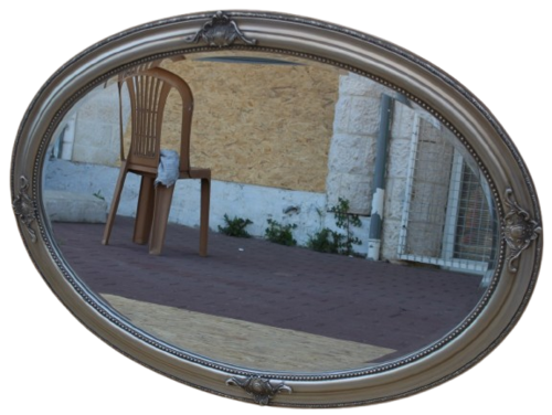 מראה מעוטרת אובלית 72*133ס