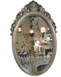 מראה אובלי עם כתר 59×91 ס"מ