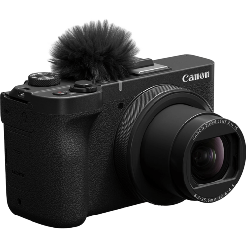 מצלמת ולוגינג דיגיטלית Canon Powershot V1, צבע שחור, אחריות שנה 