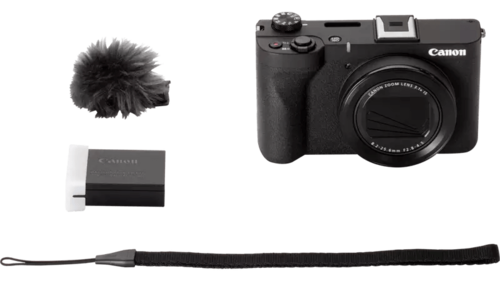 מצלמת ולוגינג דיגיטלית Canon Powershot V1, צבע שחור, אחריות שנה 