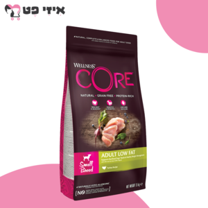 וולנס קור לייט הודו לכלבים בוגרים מגזע קטן 1.5 ק"ג Wellness CORE