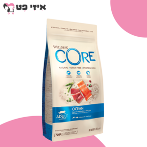 וולנס קור אושן סלמון וטונה לחתולים בוגרים 1.75 ק"ג Wellness CORE