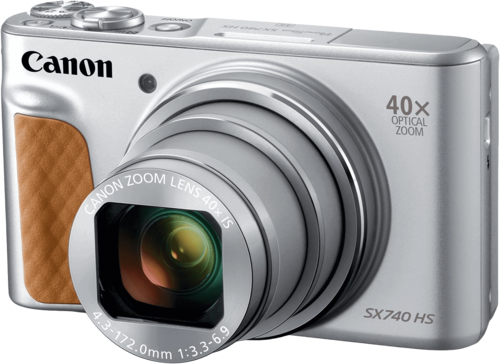 מצלמה דיגיטלית Canon PowerShot SX740 HS, צבע כסף, אחריות שנה