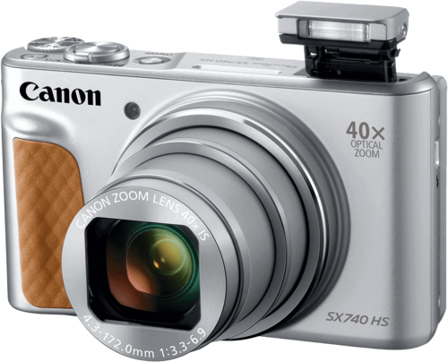 מצלמה דיגיטלית Canon PowerShot SX740 HS, צבע כסף, אחריות שנה