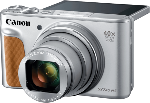מצלמה דיגיטלית Canon PowerShot SX740 HS, צבע כסף, אחריות שנה