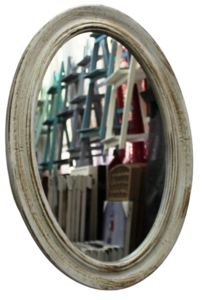 מראה אובלי חלק-פלסטיק