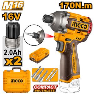 מברג אימפקט אלחוטי 16V מבית INGCO 