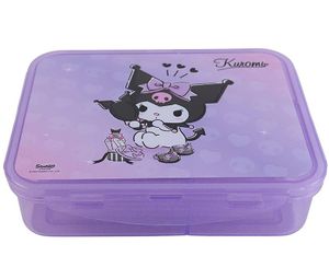 קופסת אוכל 3 תאים עם ארבעה קליפסים לנעילה - קורומי