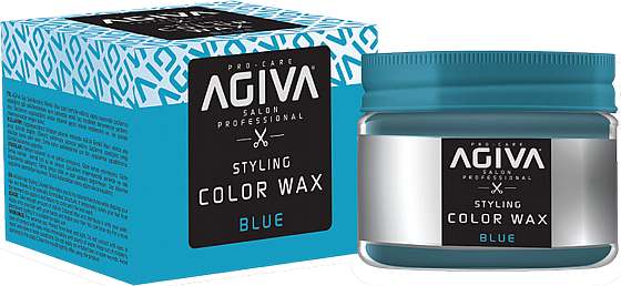 ווקס צובע זמני בצבע כחול Agiva Hair Styling Color Wax Blue 120ml