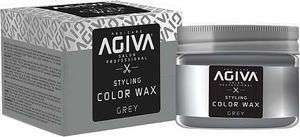 ווקס צובע זמני בצבע אפור Agiva Hair Styling Color Wax Grey 120ml