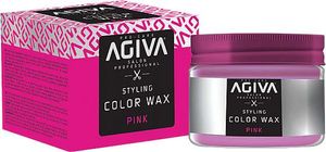 ווקס צובע זמני בצבע ורוד Agiva Hair Styling Color Wax Pink 120ml