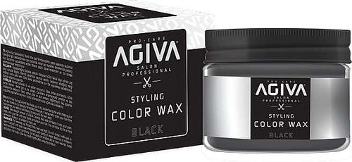 ווקס צובע זמני בצבע שחור Agiva Hair Styling Color Wax Black 120ml